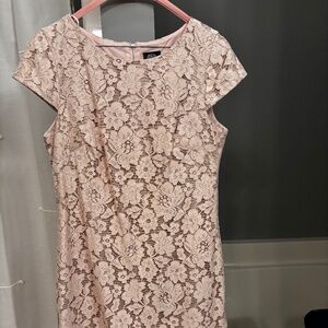 Lace blush dress